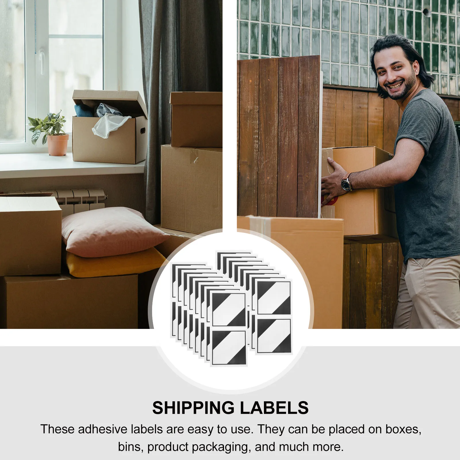 

100Pcs Adhesive Quantity Labels High Visibility Transport Stickers for Shipping Compliance Cargo Limit Indication and