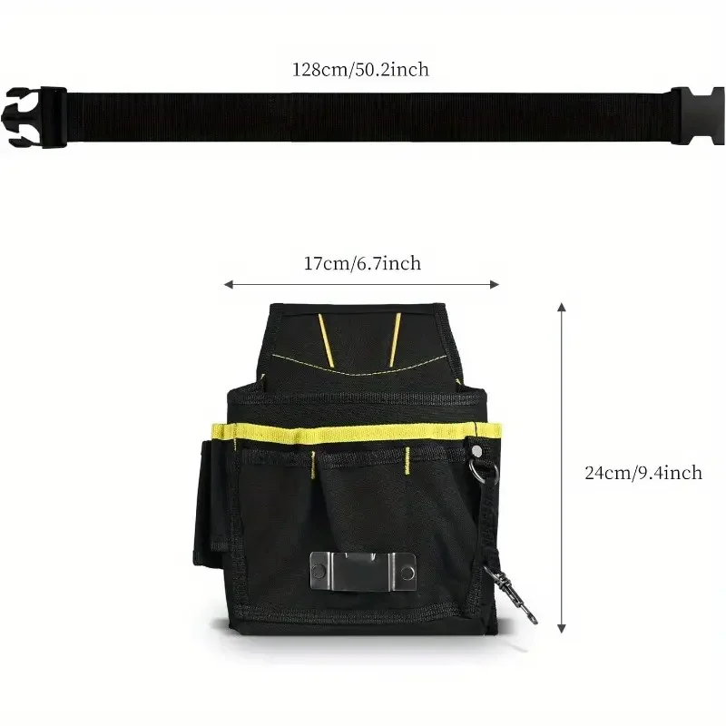 RVs Electrician Storage Tool Bag Belt Tool Pouch Kits Holder With Pockets Waist Tool Bag Belt Pouch Storage Organize For Carpe