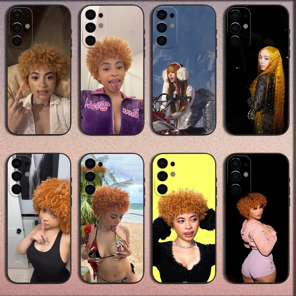 Rapper Girl I-Ice Spice Phone Case For Samsung S25,S24,S21,S22,S23,S30,Ultra,S20,Plus,Fe,Lite,Note,10,9,5G Black Soft Cover