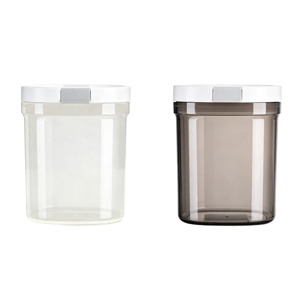 Plastic Coffee Canister 27 Fl Oz with Airtight Closure for Storing Coffee Grounds Beans Tea Sugar Flour and Essentials