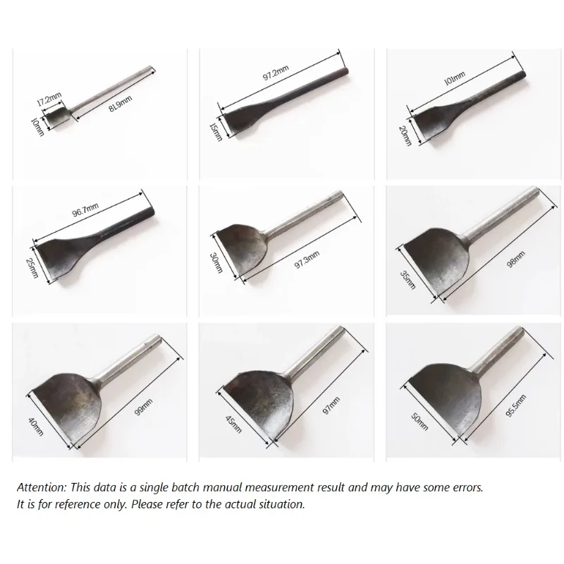 New Leather Craft Tools Half Round C Shaped Cutter Punch Leather Handmade Craft Tools Punching Hand Tools 10mm-50mm