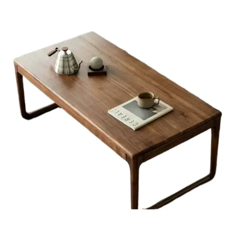 

North American black walnut solid wood coffee table log living room small apartment Nordic simple modern minimalist