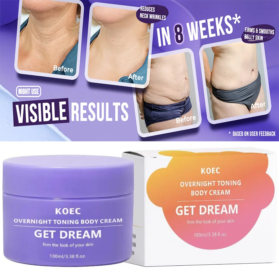 

KOEC Уменьшающий морщины кожи Тонизирующий подтягивающий крем для ночного укрепления тела Улучшает провисание кожи и тонкие линии Натуральный Ingre Vai