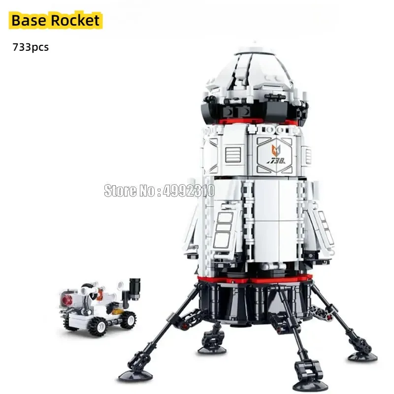 

Разведка космоса межзвездная ракета база космическая станция спутниковый лунный посадка космический корабль космический челнок строительные блоки игрушки