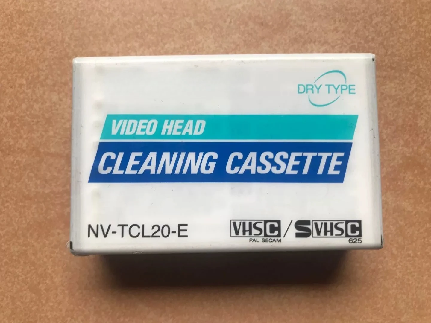 Cinta de Limpieza Compatible con Videocámaras Panasonic VHS-C, Cinta de Limpieza para Cintas de Video Antiguas VHS, Cinta de Limpieza Tipo TDK-C