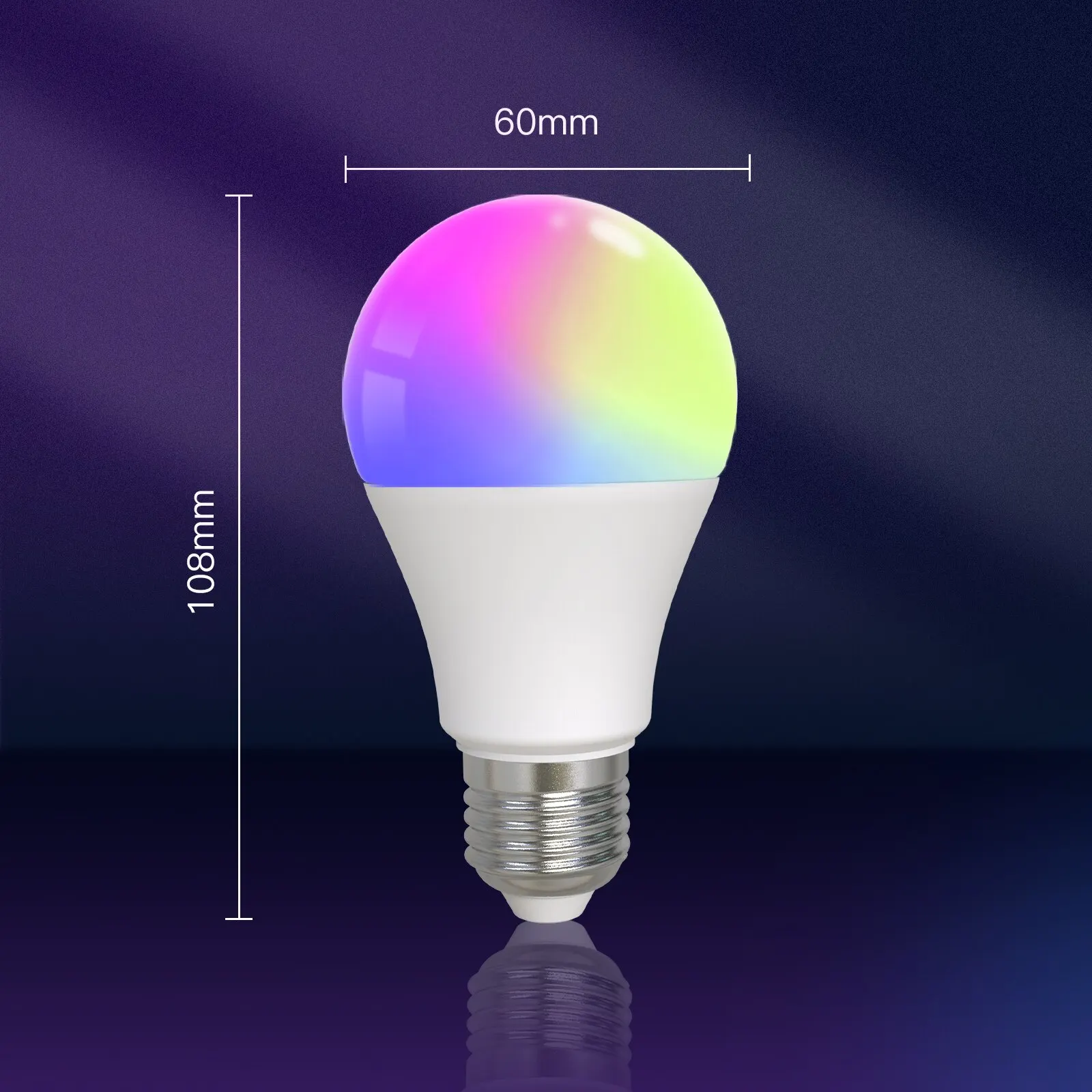 MOES Smart Bluetooth Led Bulb Dimmable Light 9W E27 Color Adjustable Dimmer Works With Alexa