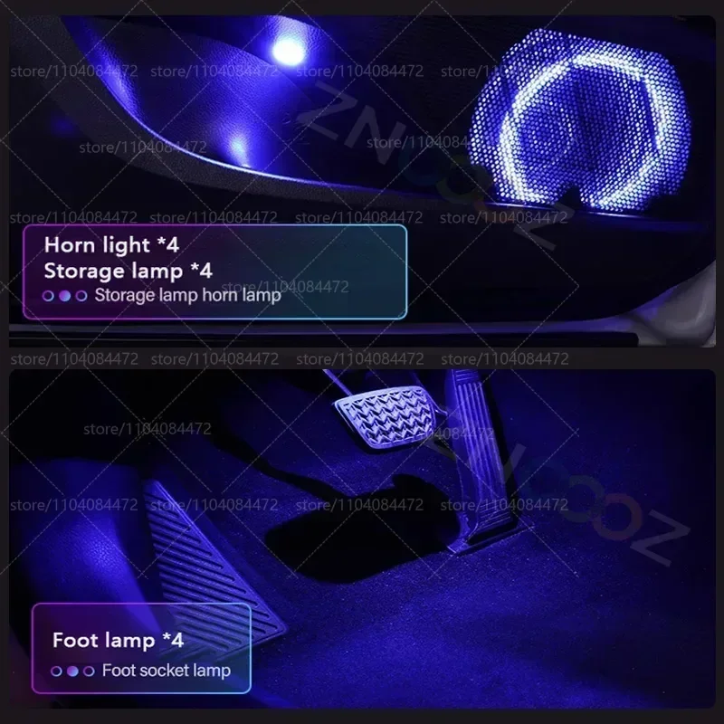 لكرايسلر PT كروزر PT 22in1 RGB سيارة الداخلية الاكريليك سيارة المحيطة أضواء RGB المخفية الاكريليك قطاع اكسسوارات الديكور