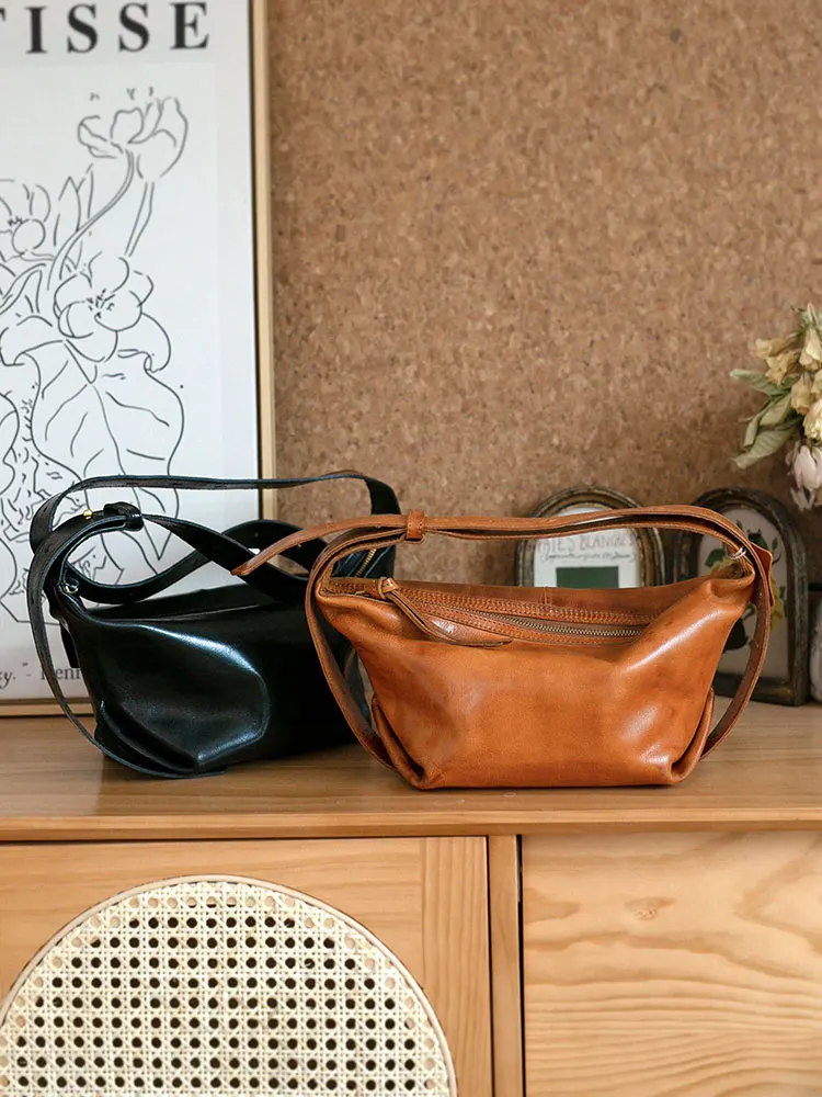 PNDME Outdoor daily casual luxury genuine leather women small shoulder bag weekend party designer handmade ladies crossbody bag