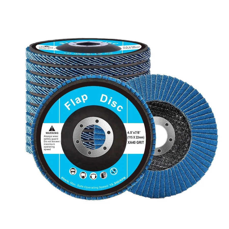 

Flap Discs 41 2 x 7 8 Sanding Disc for Angle Grinder 40 Grit 10 Packs