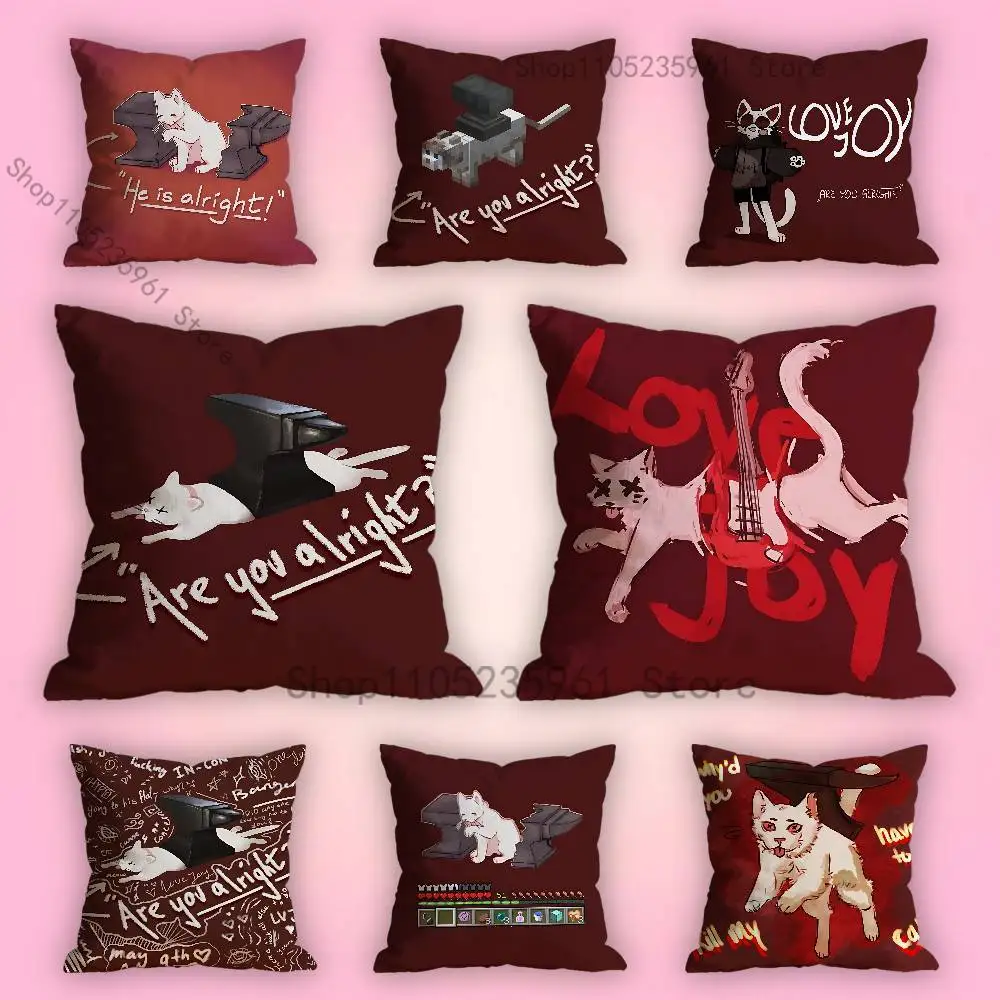 

L-Lovejoy Various Sizes Square Pillow Case For Car Home Bedchamber Decor Custom Valentine gift