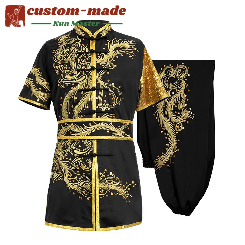

Custom Martial Arts Uniform Kung Fu Suit with Dragon Embroidery Southern Fist Long Fist Reinforced for KungFu Forms Competition