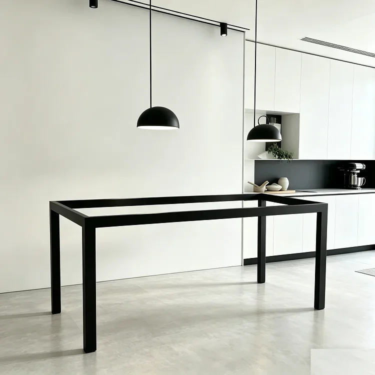 Simple wrought iron stainless steel table legs, dining table bracket, tea table feet, modern home desk