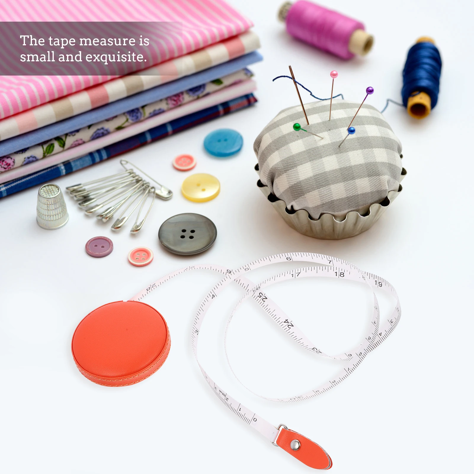 

Round Tape Measure Flexible Double Sided Mini Clear Household Clothes Portable Retractable PU ABS PVC