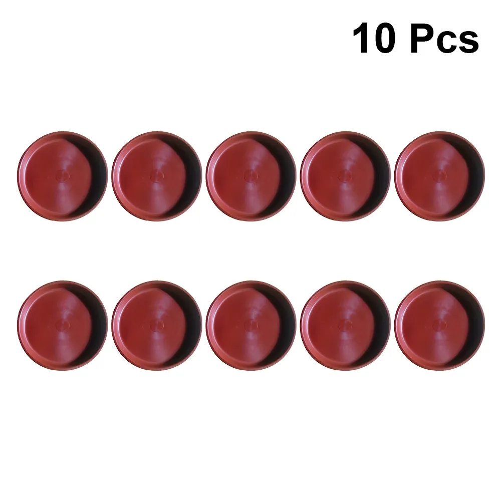 

Набор из 12 пластиковых поддонов для цветочных горшков, красные круглые подставки для суккулентов, керамические поддоны для сада и балкона, 235 мм