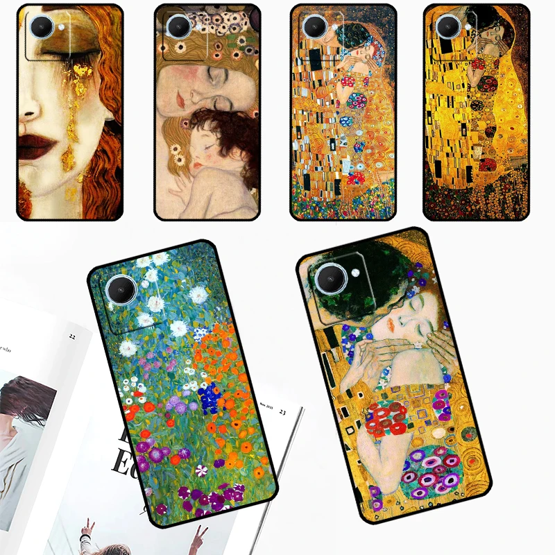 Gustav Klimt For Realme 9 10 11 12 Pro Plus GT Neo 5 GT3 C11 C30 C31 C33 C35 C25s C21Y C51 C55 C53 Case