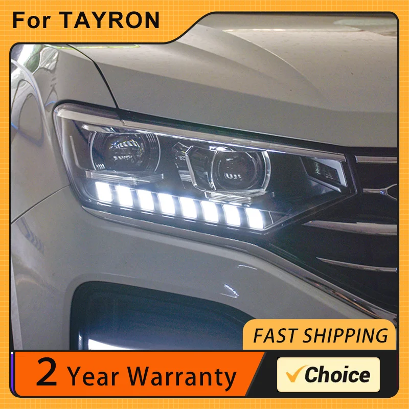 Car Accessories For VW TAYRON X 2018-UP Headlight Full LED DRL With Moving Turning Signal