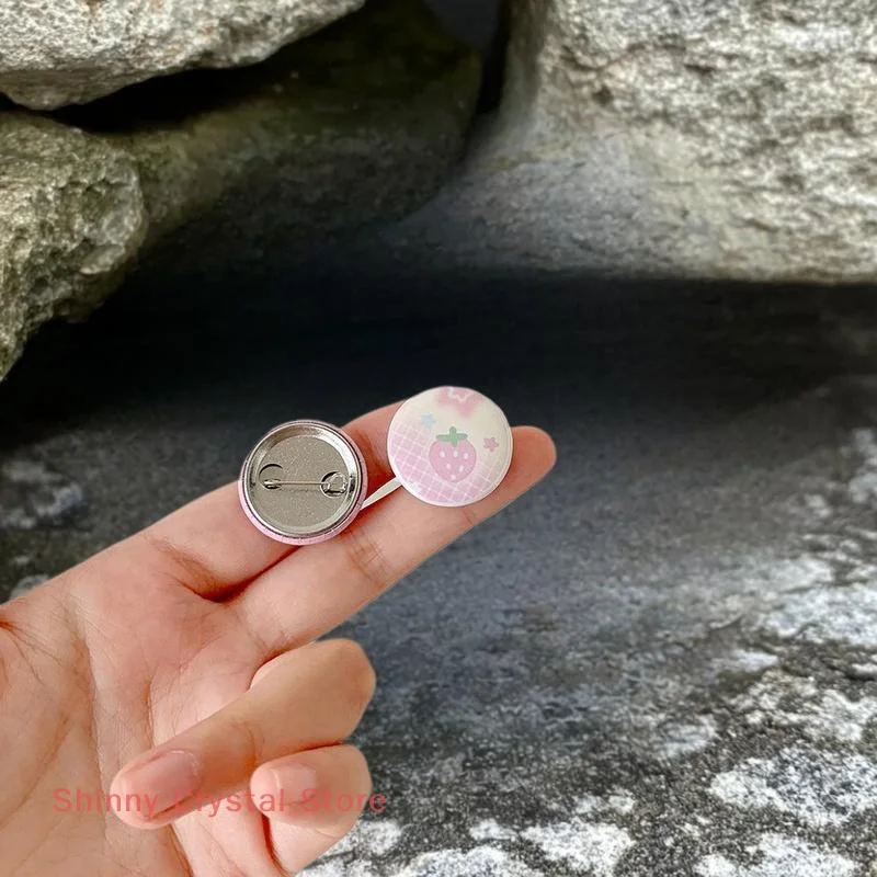 6 pçs/set estilo trevo de quatro folhas 25mm mini pequeno badage antigo broche decoração crachá menina mão conta badage terno