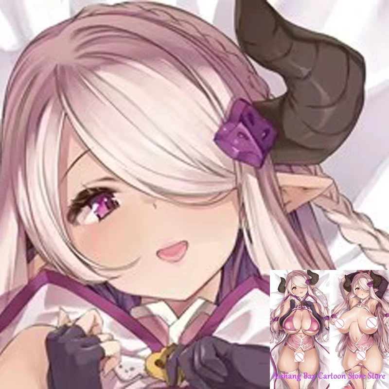 

Dakimakura Anime Pillow Cover Puffy Nipples Granblue Fantasy MAO Double Sided Print Life-size Body Decoration
