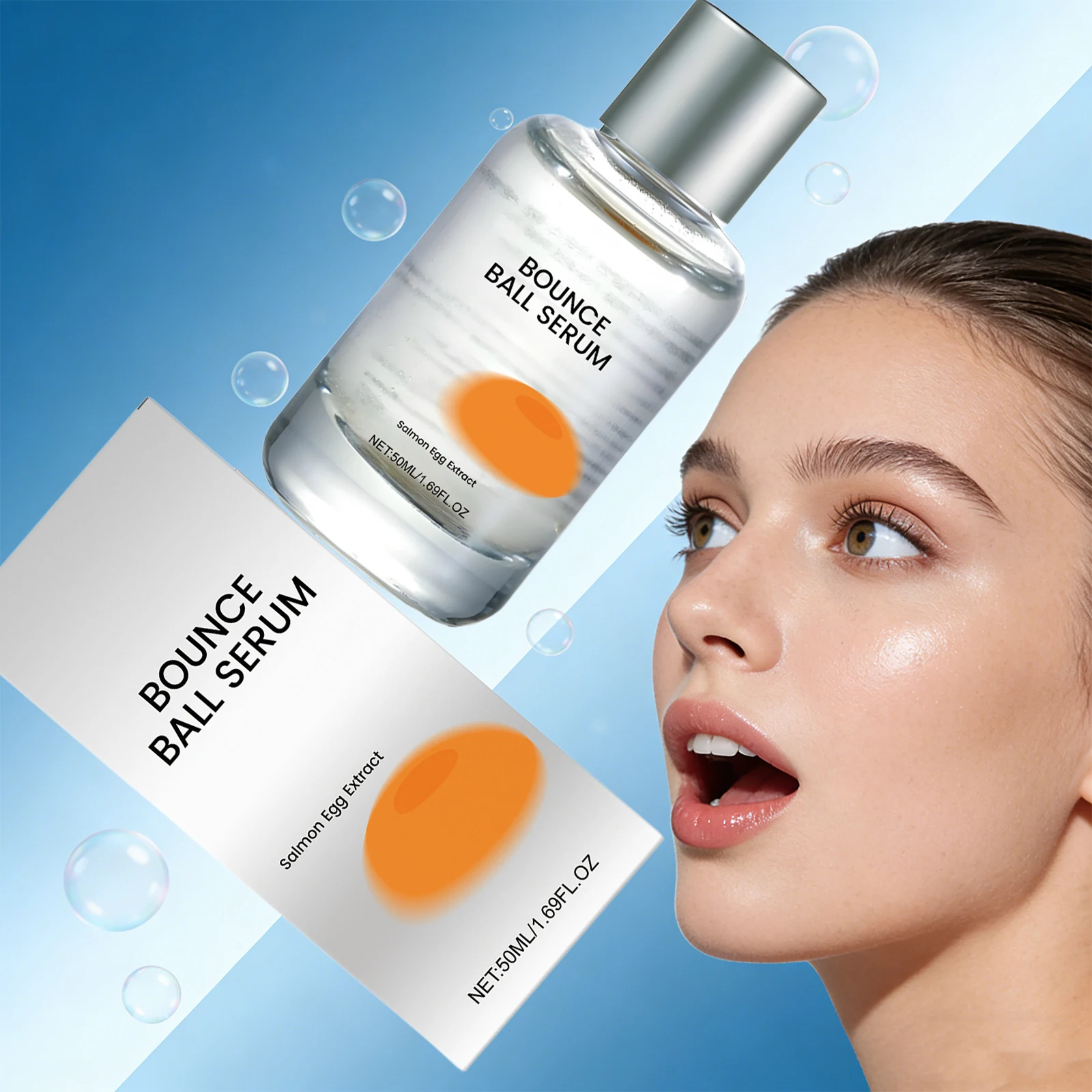 

Salmon Face Serum Gentle Moisturizing Reduces Sagging Skin Repair Barrier Fimring Lifting Glow Essence