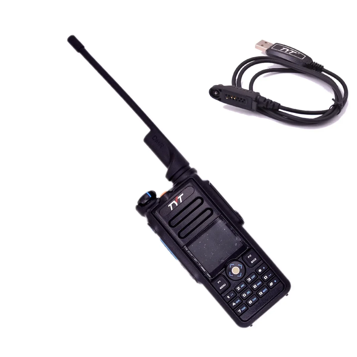 TYT MD-2017 Digital Two Way Radio DMR Optional GPS Waterproofed IP67 Record TDMA Dual Band Display Standby & Programming Cable