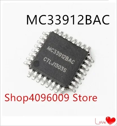 

NEW 10PCS/LOT MC33912BAC MC33912 QFP-32