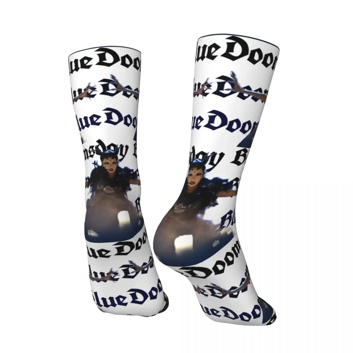 Funny Crazy Sock for Men Bambie Thug Doomsday Blue Hip Hop Harajuku Bambie Thug Happy Quality Pattern Printed Boys Crew