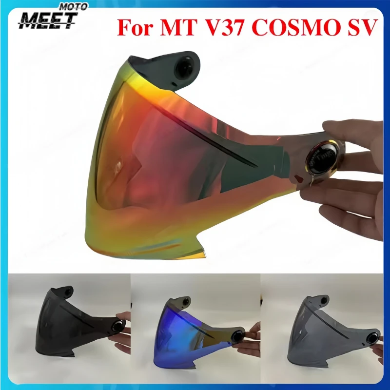 Replacement Helmet Visor for MT V37 COSMO SV, Anti‑UV Dust‑Proof Wind‑Resistant High‑Transparency Motorcycle Helmet Lens
