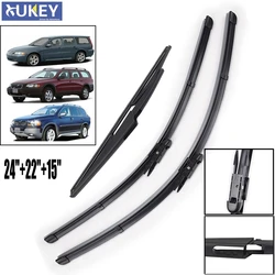 Xukey Windshield Windscreen Wiper Blades Set Kit For Volvo XC70 V70 2004 2005 2006 2007 XC90 04-06 Front Rear Window Wipers