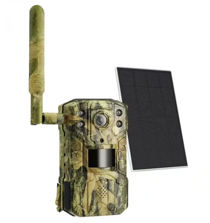 

2K Support Solar Powered Lithium Battery Outdoor 4G Hunting Camera Infrared Night Vision Wireless Game Hunting Trail Camera