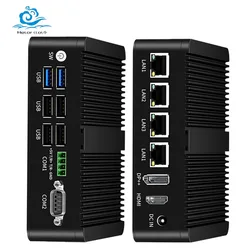 4LAN2COM Industrial Mini PC Inter N100 DDR4 Support Windows10/11 LINUX with 4xUSB2.0 2xUSB3.0 1xHDMI2.0 Router Pfense Computer