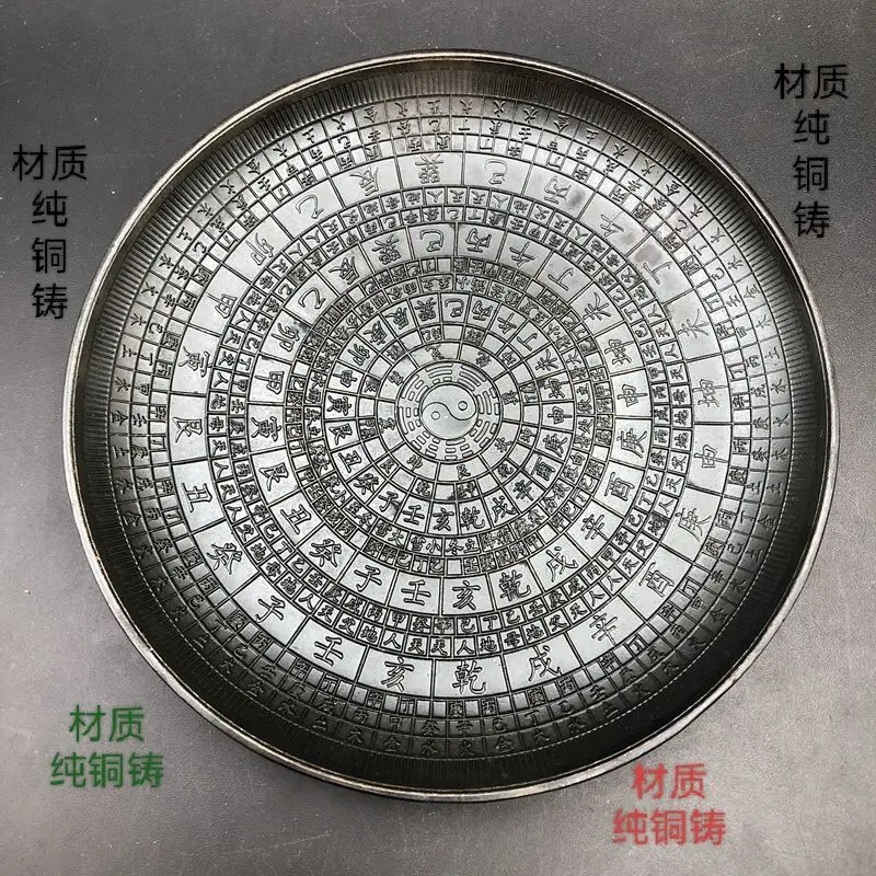 Tai chi bagua Dish Plate Statue for Tea Home Decor Ornaments