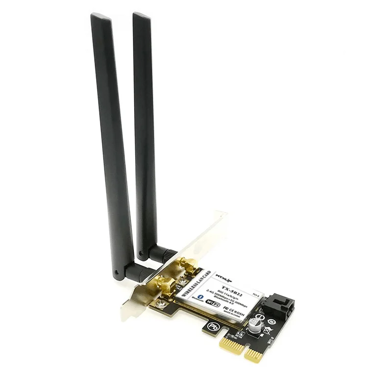 Atheros AR5B22 Dual Band 300Mbps PCI-E PCI Express X1 X16ไร้สายการ์ด WiFi พร้อม Bluetooth 4.0สำหรับเดสก์ท็อป PC