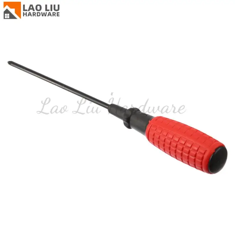 Chave de fenda manual de 6 polegadas com chave de fenda magnética de uma palavra cruzada de granada vermelha, chave de fenda multiuso