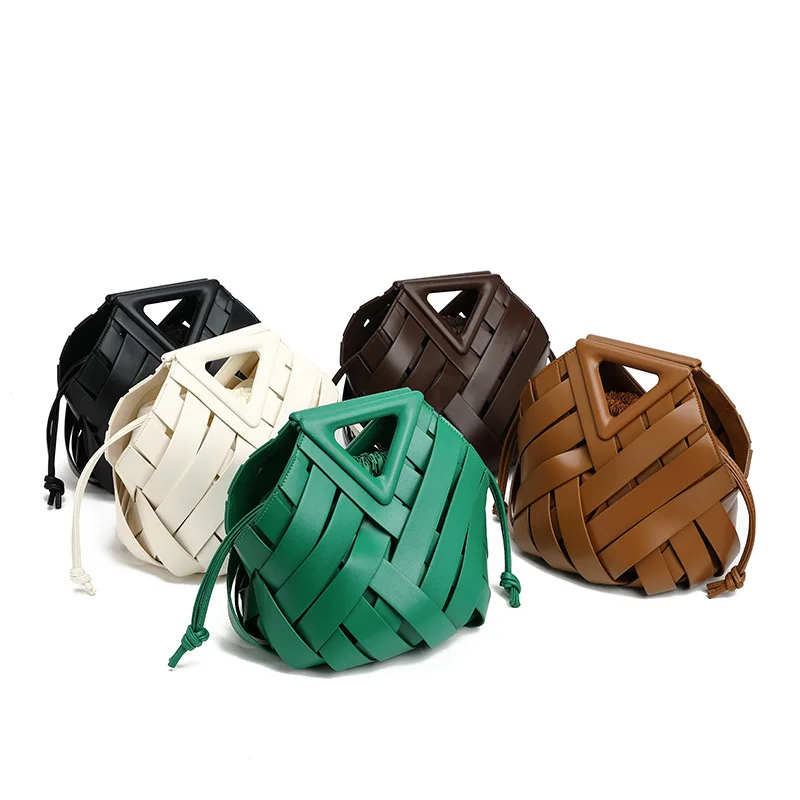 

New Trendy Vegan Leather Woven Tote Bag for Women Top Handle Purses and Handbags Fashionable Crossbody Shoulder Bags Tote Purses