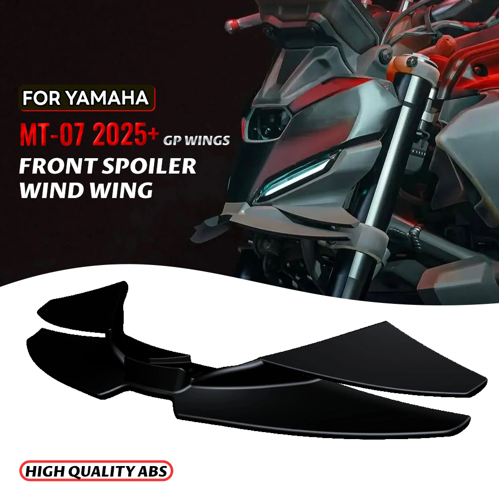 

Для YAMAHA MT-07 2025 ветрокрыло аэродинамический обтекатель крылышки MT07 2025 передний спойлер мотоцикла нижний спойлер передняя губа GP WING