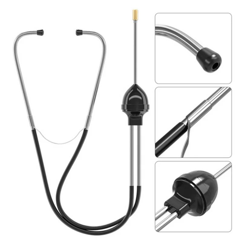 

Latest Auto Cylinder Stethoscope Mechanics Stethoscope Car Engine Block Diagnostic Automotive Hearing Tool for Car Repair Tool