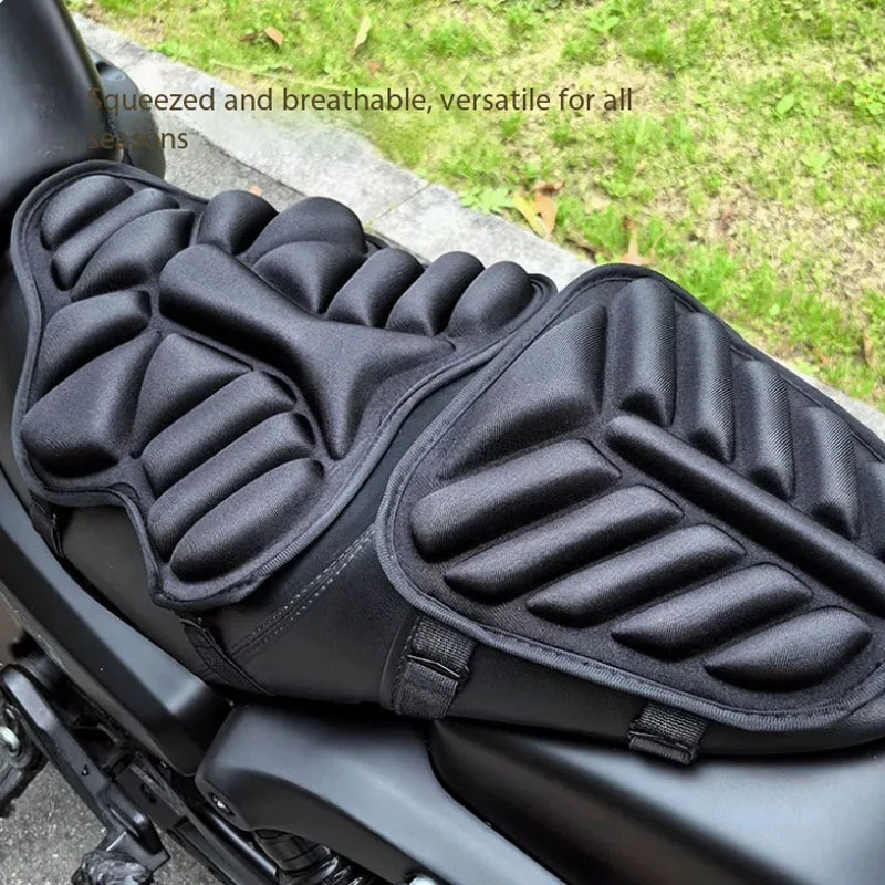 

New 3D Motorcycle Seat Pad Comfort Gel Cushion Seat Breathable Universal Shock Absorbing Seat Cover for Advanced Mountain ﻿