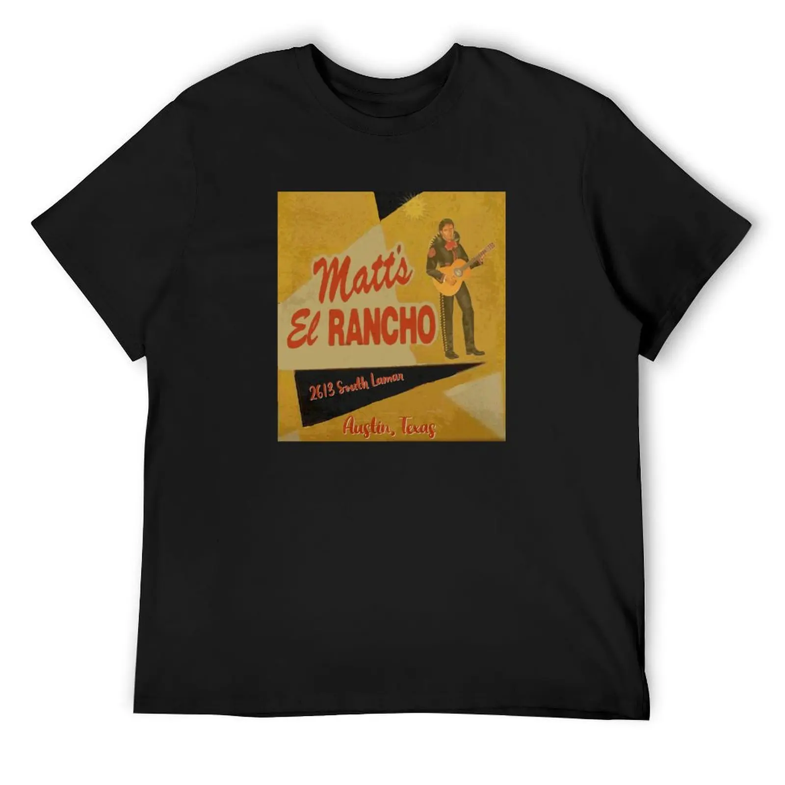 Matt's El Rancho Rest. - Austin, TX (1950s) T-Shirt graphic t shirt vintage oversized anime stuff T-shirt men