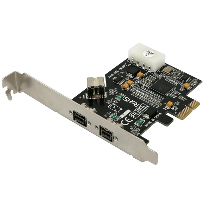 

PCI-E To 1394B Firewire Card, PCI-Ex1 To 1394B Firewire Card With 3 9Pin Ports,800Mbps