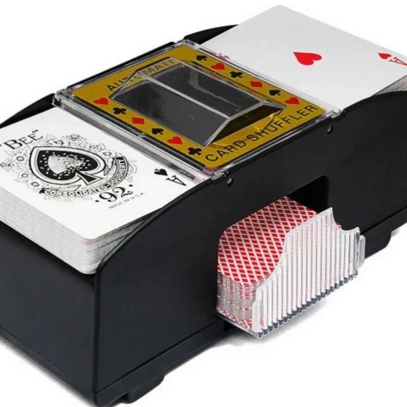 Automatic Playing Card Shuffler Mixer Games Poker Sorter Machine Dispenser for Travel Home Festivals Xmas Party Battery Operated