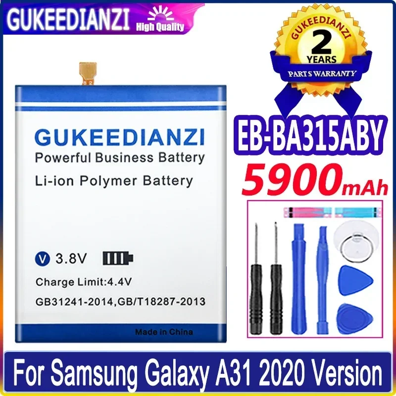 

EB-BA315ABY 5900mAh Rechargeable Mobile Phone Batteries For Samsung Galaxy A31 2020 Edition SM-A315F/DS SM-A315G/DS Battery