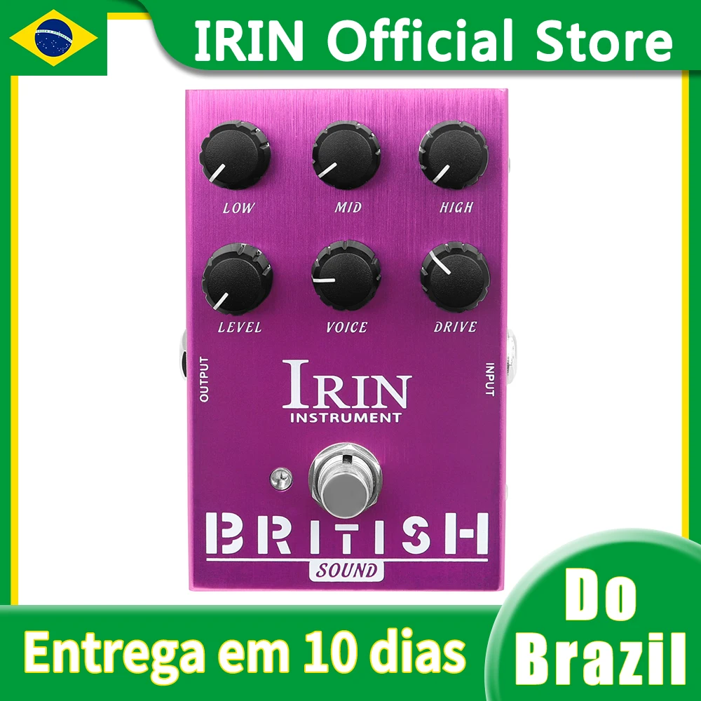 

IRIN Guitar Effects Pedal AN-31 BRITISH Sound Overdrive Amplifier Simulator Effect Blues Breaker Overdirve Plexi Roar Pedal