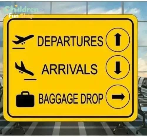 Aluminum Metal Sign 8 * 12 , Tin 2, Vintage Style, Airport Boarding Departure Baggage Gate--Tin Sign