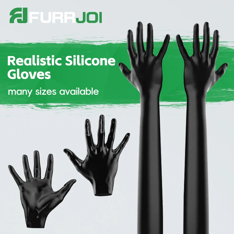 

Furrjoi Silicone Realistic Handwear Gloves with Fingers Cosplay Custom 3 Sizes Available Sexy Furry Catsuit Latex Fursuit