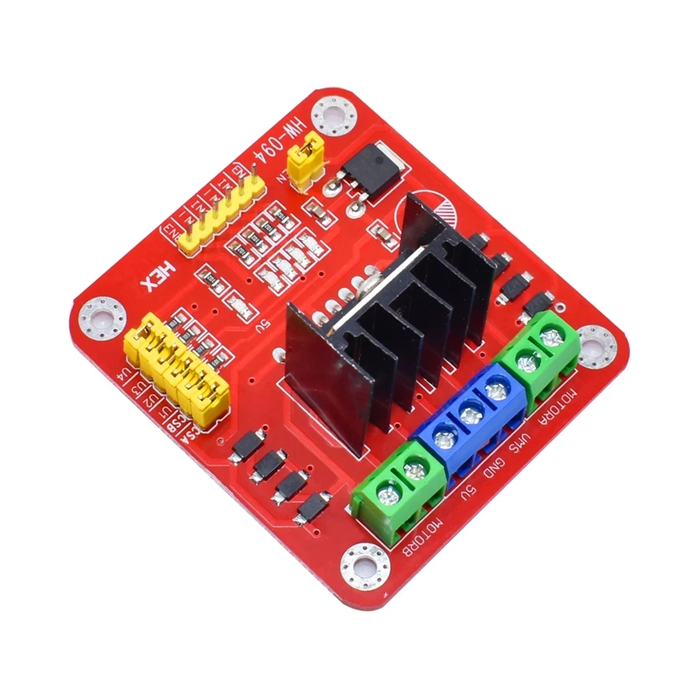 L298N DC 모터 드라이버 모듈 스테퍼 모터 Arduino 용 듀얼 H 브리지 최대 20W 2A/브리지