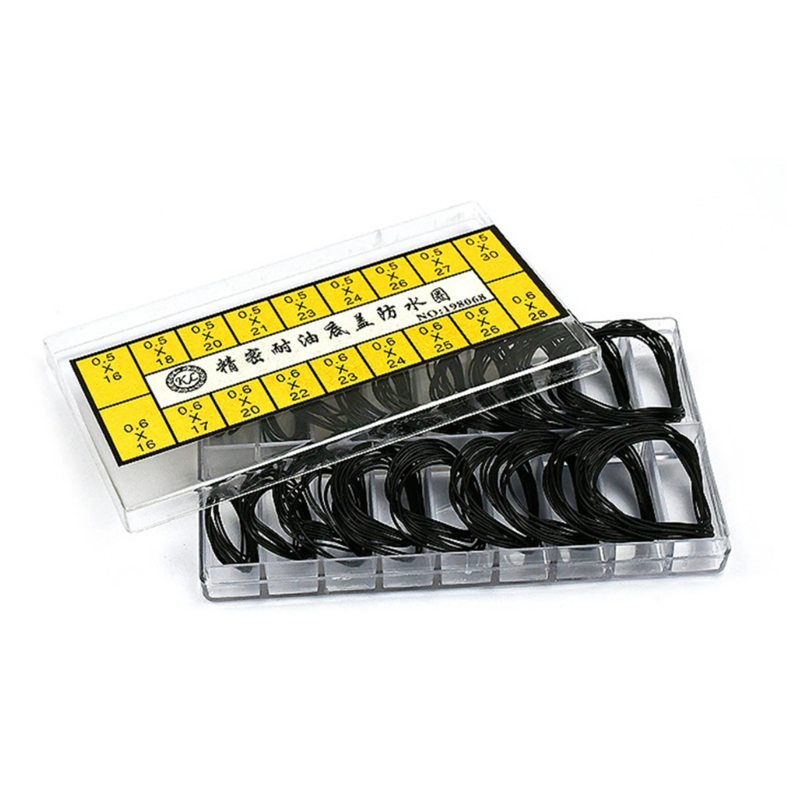 

200Pcs/Box O-Ring Watch Gasket 0.5mm & 0.6mm Waterproof Rubber O-Ring Gasket for Watch Back Cover Case Watch Repair Parts