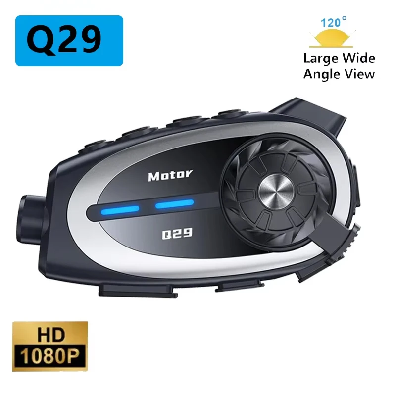 Q29 Motorcycle Helmet Intercom Bluetooth Headset  summer WiFi Video Recorder 1080P HD Wireless Camera Super Wide-angle Lens