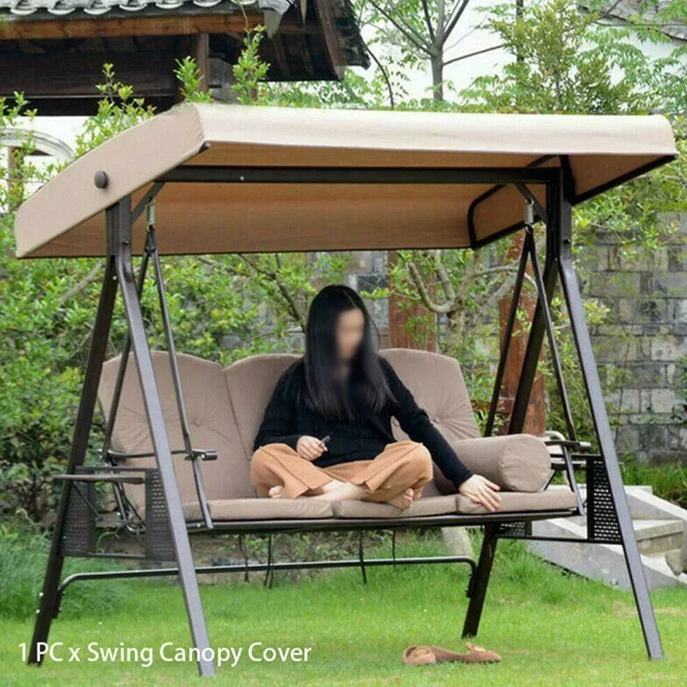 Outdoor Swing Chair Awning Garden Waterproof Swing Canopy Roof Cover Outdoor Garden Courtyard Swing Sunshade