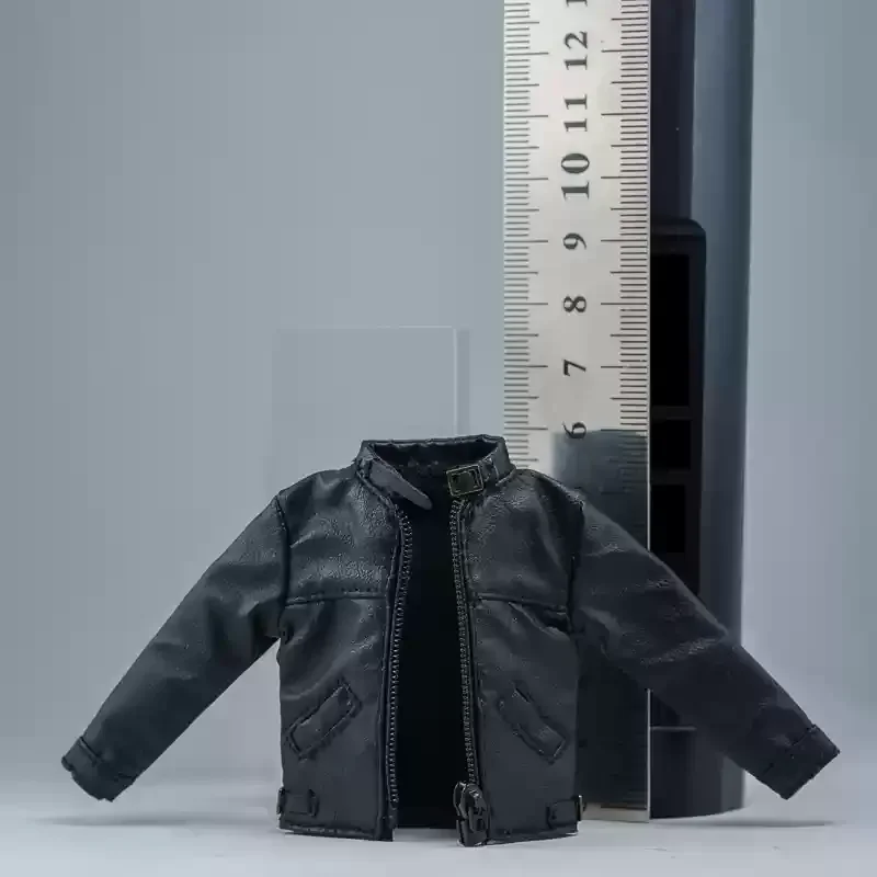 1/12 Scale Male Soldier Pu Leather Jacket Coat Collection Jeans Clothes Model Fit 6\'\' Romankey Action Figure Doll Accessory DIY