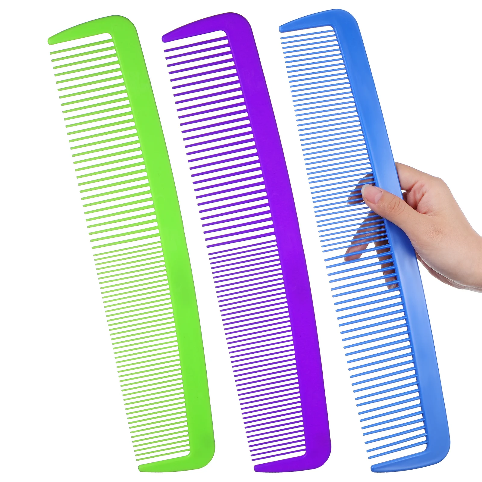 3 Pcs Apparel Nail Decoration Giant Comb Cosplay Accessories Make up Carnival Party Favors Huge Prop Wide Tooth Man